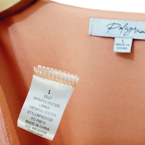 Palagram Stolen Kisses Pleated Bodice Midi Dress in Pink size LG - Picture 11 of 12